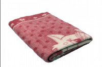 Одеяло Полушерстяное Белка розовый 40% шерсть, 47%Пан, 13%хлопок