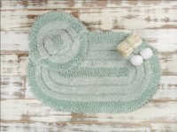 SHINE GREEN (ментоловый) Набор ковриков для ванной комнаты